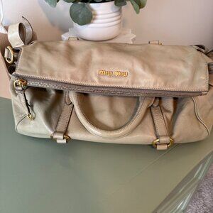 Miu Miu two way bag - large tote bag, beige